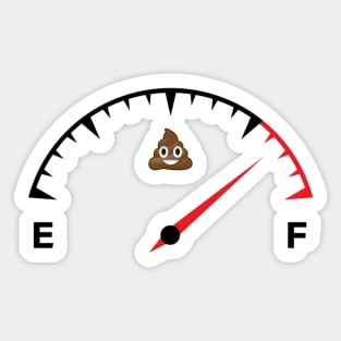 poop meter Sticker